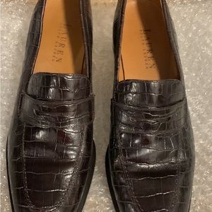Leather loafers